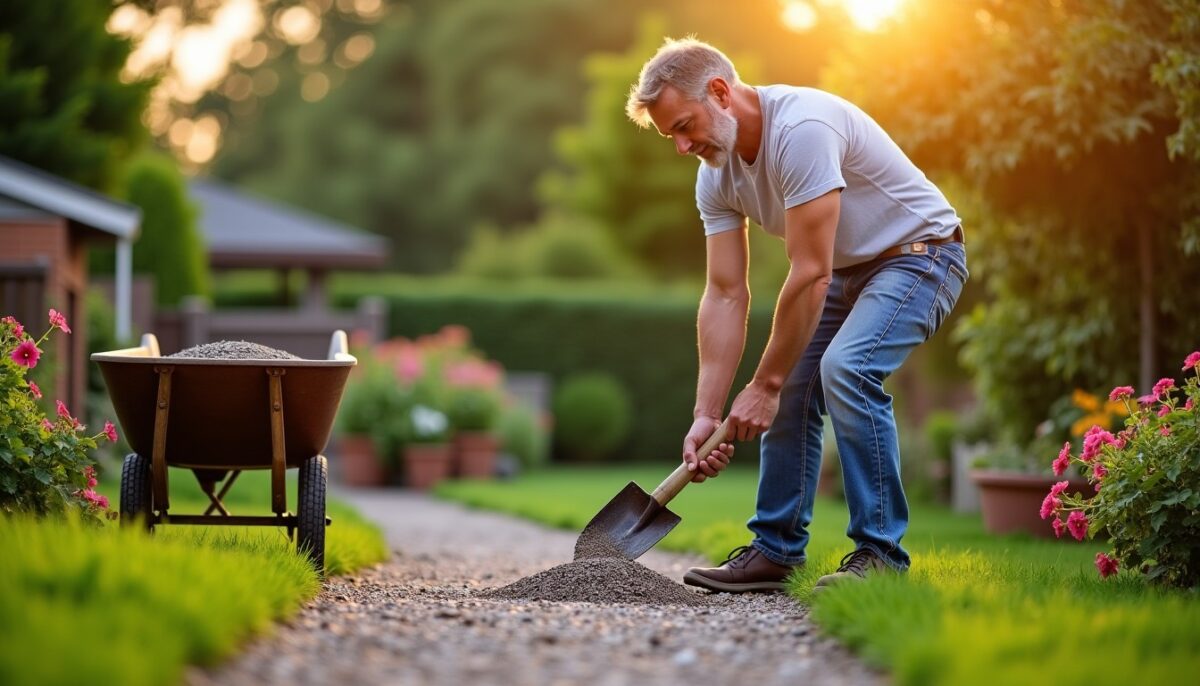 Poser du gravier sans terrassement : le guide simple et économique