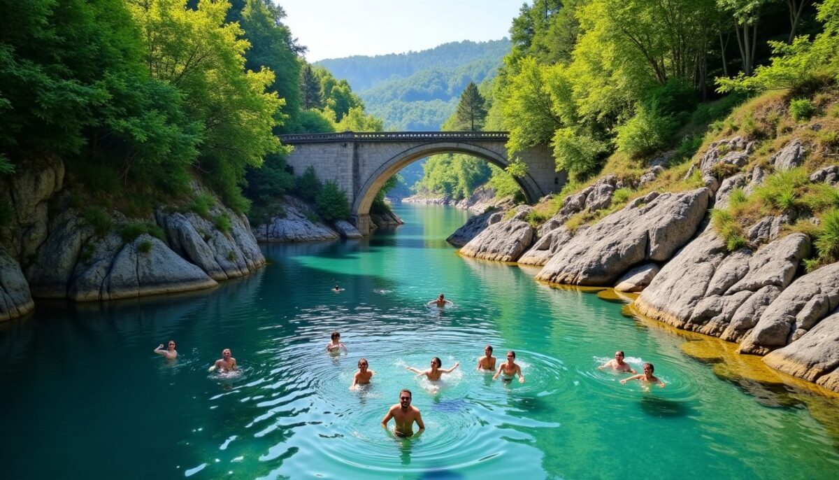 Exploration au Pont de la Cerise à Gilette : baignade, randonnées et immersion en pleine nature