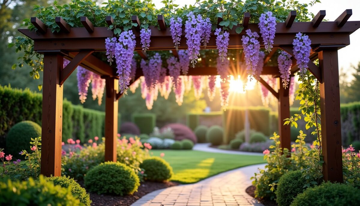 Construire une pergola idéale pour votre glycine : astuces et guide complet
