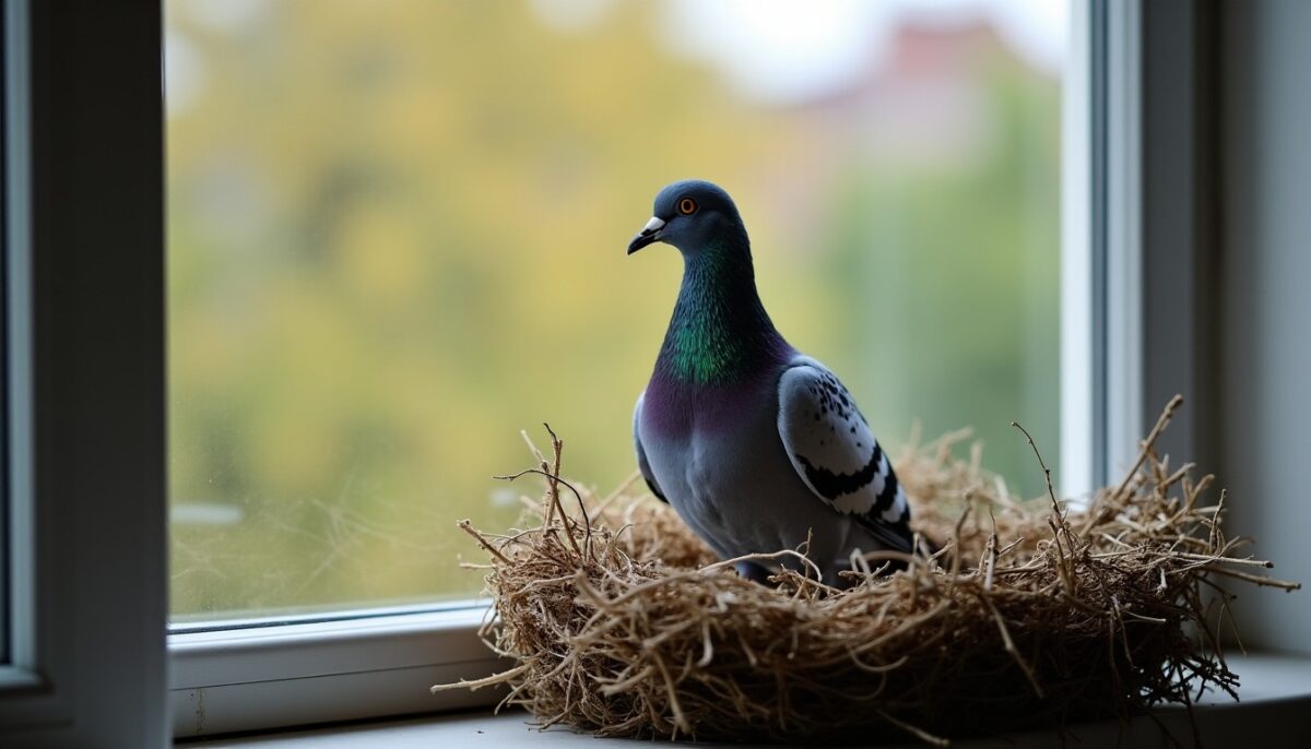 Nid de pigeon sur mon balcon : signification et symboles essentiels à connaître