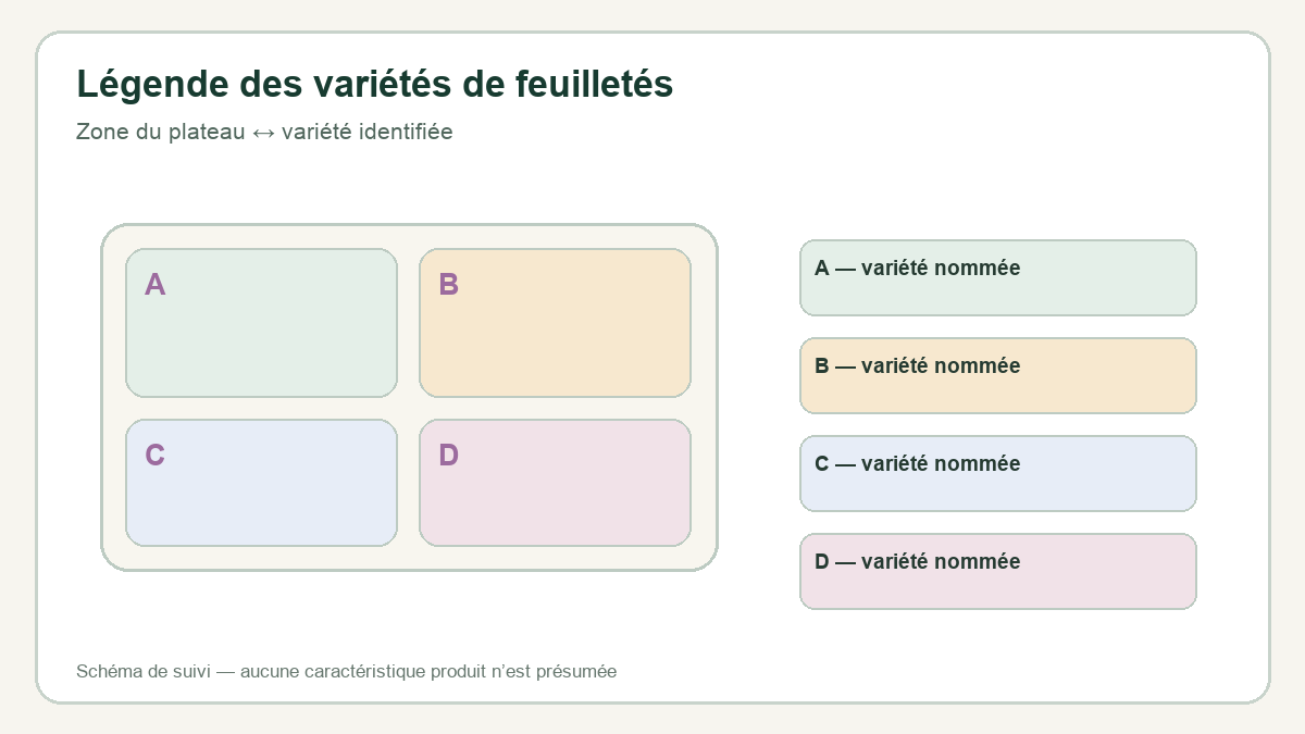 Plan de plateau : faire correspondre chaque zone à un nom et à une carte visible.